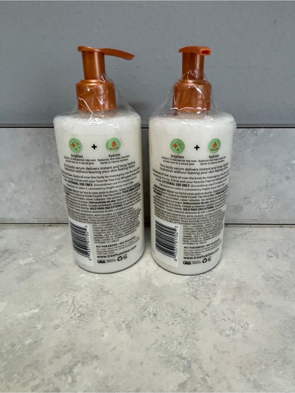New Tree Hut Palm Grove Hydraglow Body Serum Duo – Brighten + Hydrate (2 Pack) - Picture 2 of 2